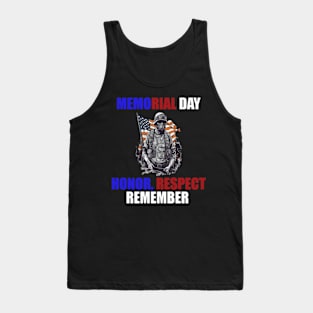 Memorial Day - Honor, Respect, Remember Tank Top